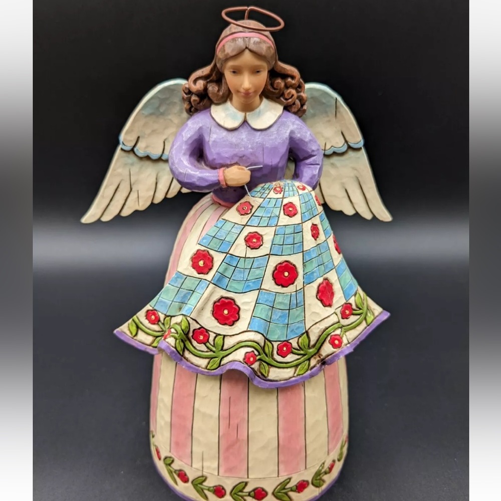 JIM SHORE ANGEL, STITCHED WITH LOVE,